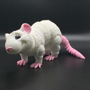 3d Printed Articulating Rat | Customize Colors