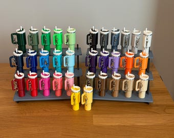 3D Printed Mini Tumbler Keychain | Stanley Theme, Chapstick Pill