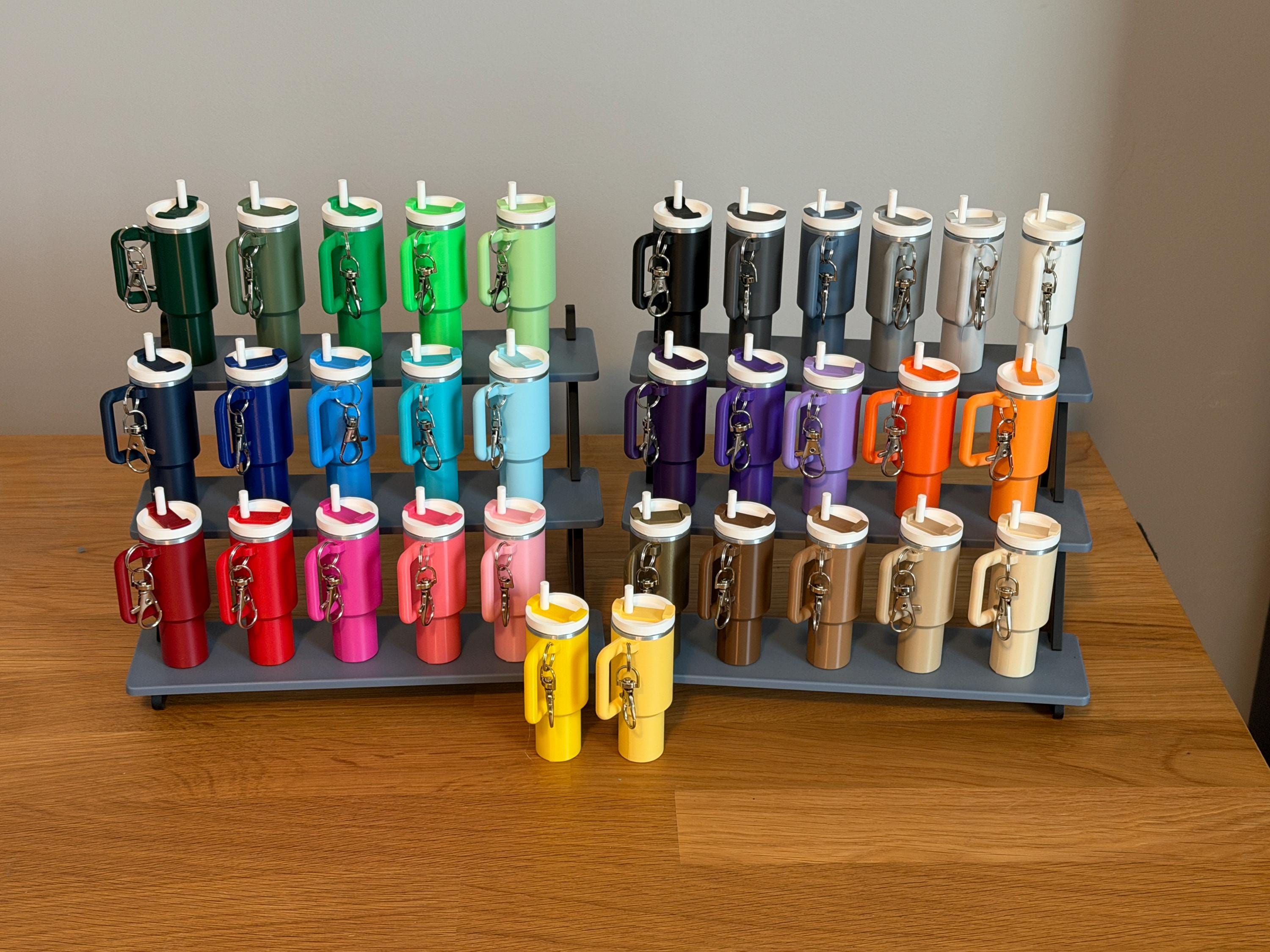 3D Printed Mini Tumbler Keychain | Stanley Theme, Chapstick Pill