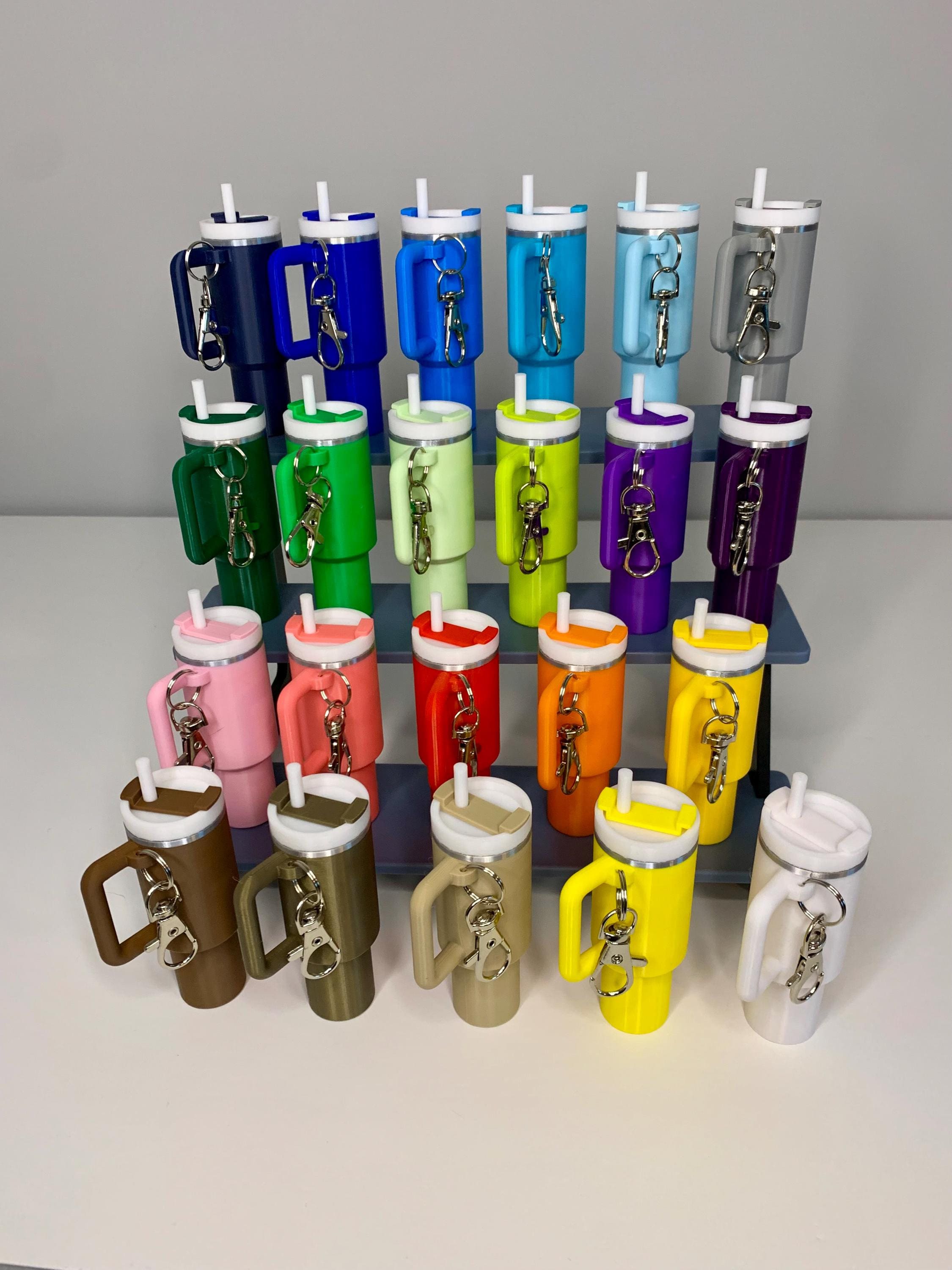 3D Printed Mini Tumbler Keychain: Stanley Theme, Chapstick/pill