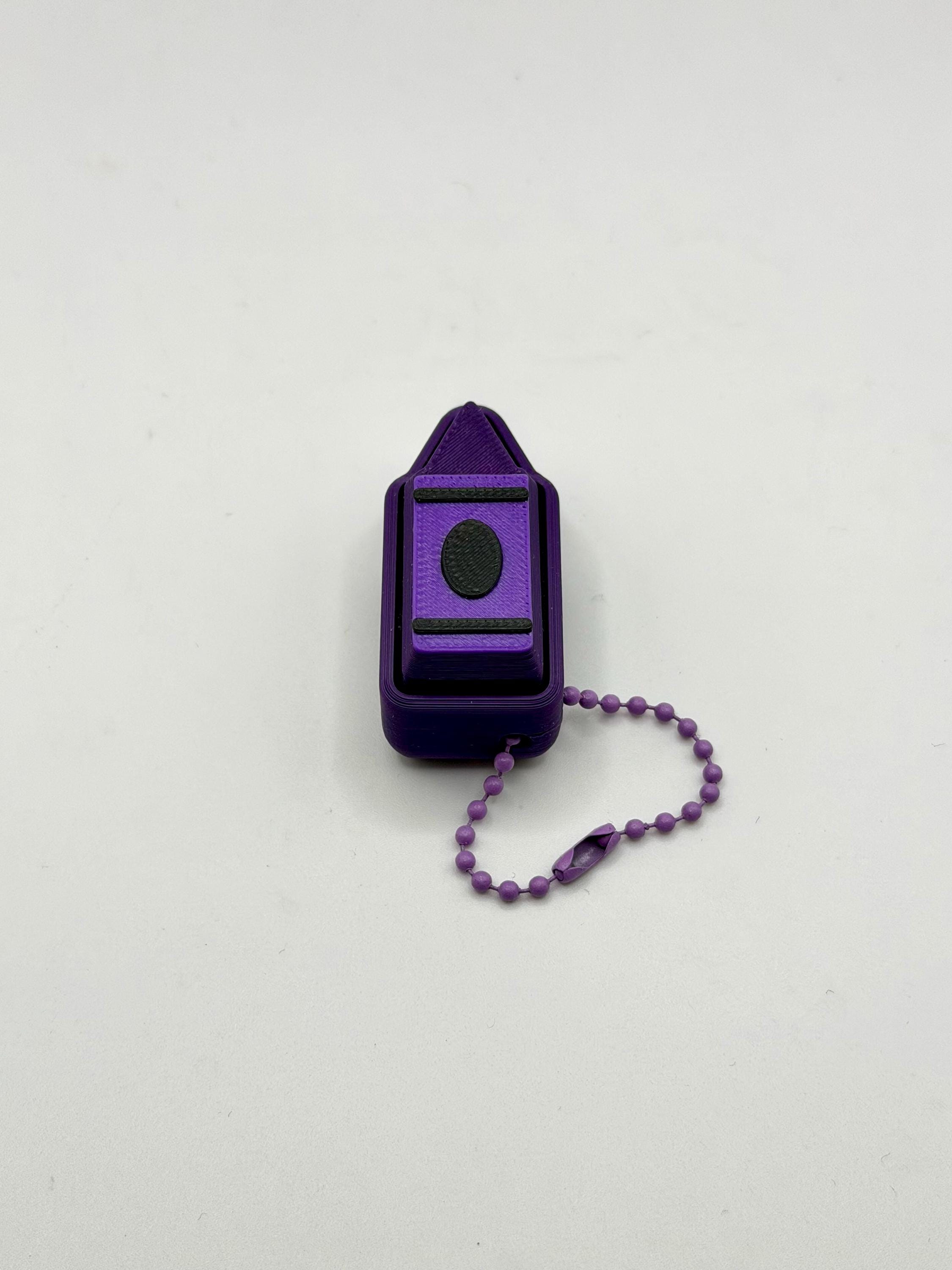 Click Key Chain Crayon Clicker Fidget Toy – Mechanical Keyboard Click Keychain – 3D ...