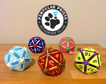 Clicky D20 Fidget Dice | DND Desk Toy | Mechanical Fidget Clicker | Gamer Gift