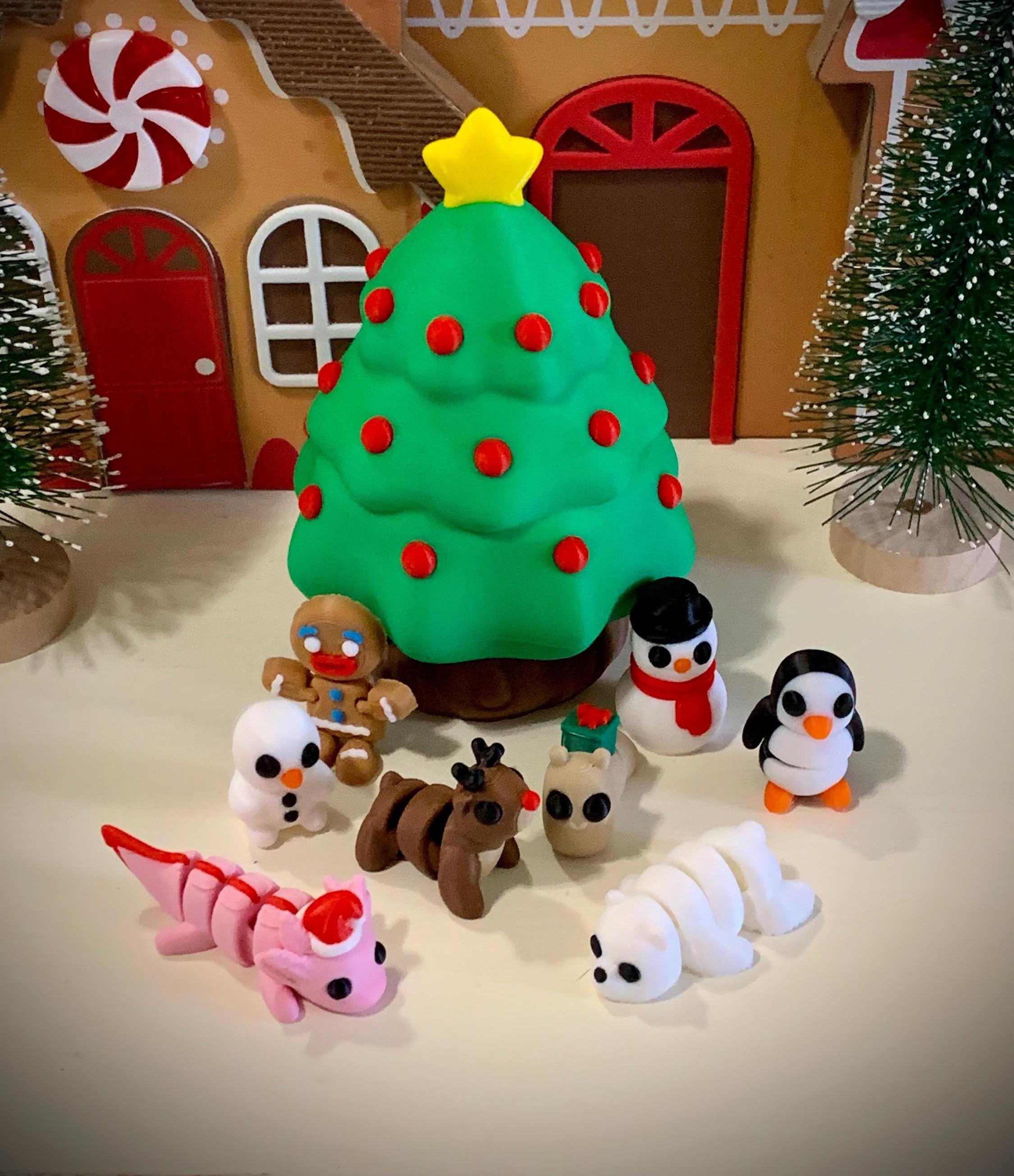 3D Printed Articulating Christmas Minis: Pocket Fidget Pets