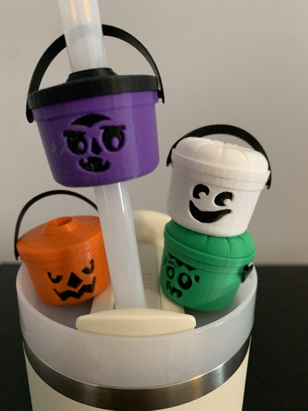 3D Printed Stanley Tumbler Boo Bucket Straw Toppers | Mcdonalds ...