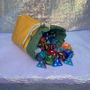 Pumpkin Patch Pouch | Apprentice Series | Beginner Dice Bag Holds 8-10 Sets