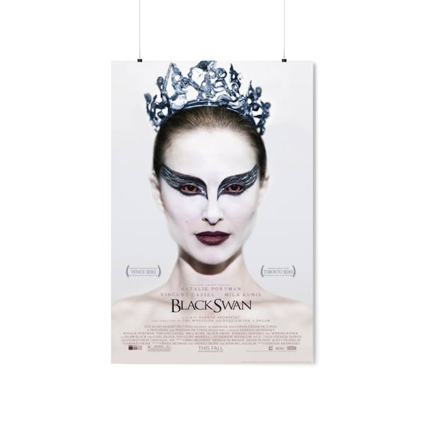 Black Swan, Movie Poster, Premium Matte Vertical Posters, Natalie Portman, Mila Kunis