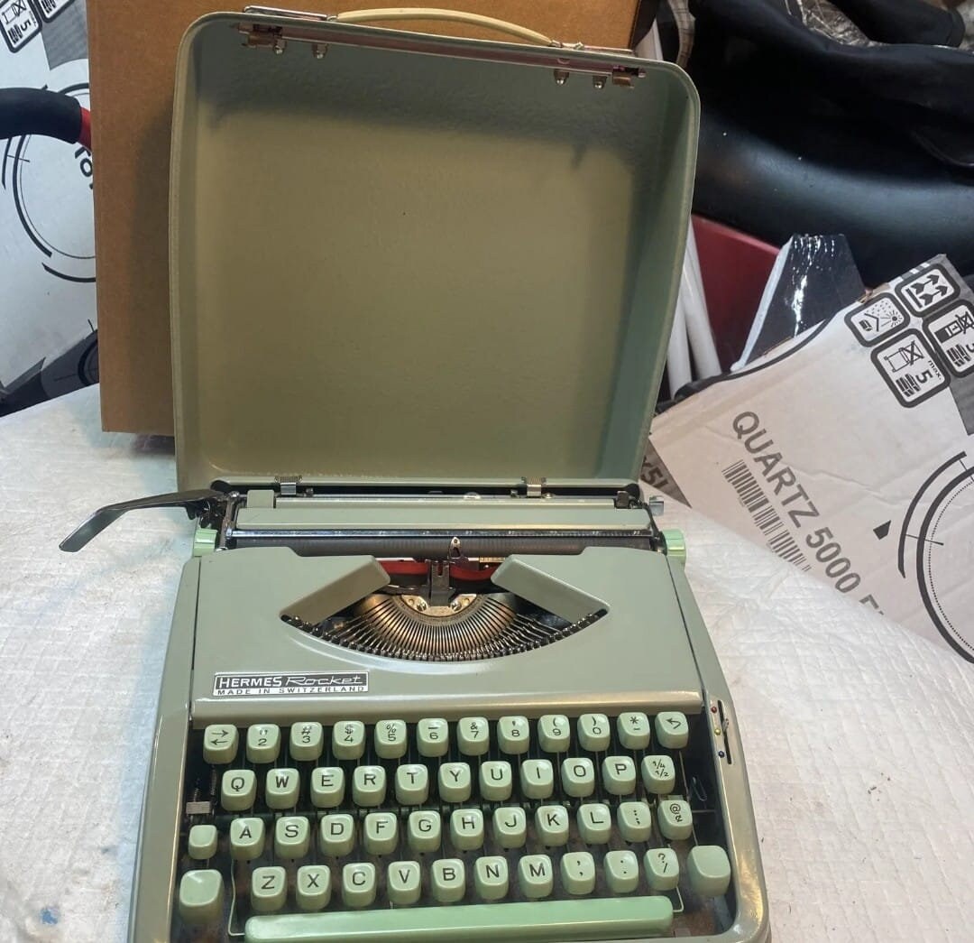 Hermes Rocket Typewriter Seafoam Green Etsy