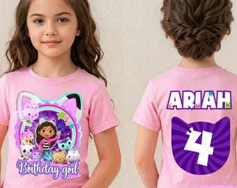 Inspired Birthday Girl T-Shirt, Theme Party Shirt, Personalized shirt kids, Gift Birthday Shirt, family tees Custom IN23