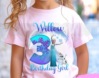 Personalized Princess Birthday T-Shirt, Party Theme IG