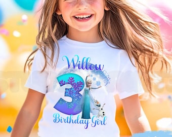 Personalized Princess Birthday T-Shirt, Party Theme IN16