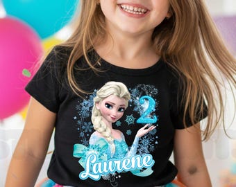 Personalized Princess Birthday T-Shirt, Party Theme IG219