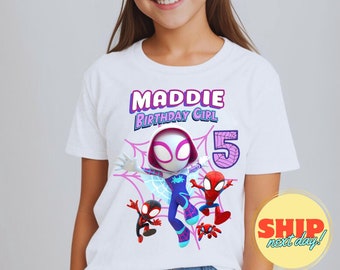 Spinnen Geburtstag Shirt, personalisierte Familie Tee