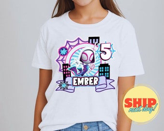 Spinnen Geburtstag Shirt, personalisierte Familie Tee