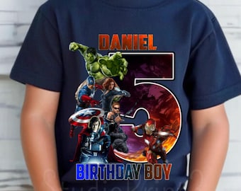 Camiseta de cumpleaños inspirada en superhéroes, fiesta temática de Spider y sus amigos, cumpleaños de superhéroes, camiseta a juego para toda la familia, todas las tallas, camiseta unisex
