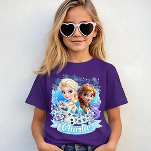 Princess Elsa Birthday Shirt, Elsa and Anna Theme Party, Princess Shirt, Family Matching T Shirt, Unisex T Shirt, Gift for Kids, All Sizes