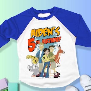 Wild Friends Birthday T Shirt, Kratts theme Party, Wild Personalized shirt for kids, Gift Birthday Shirt, family tees Custom  WL06