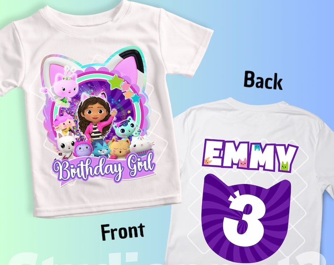 Inspired Birthday Girl T-shirt, Theme Party Shirt, Personalized Shirt ...