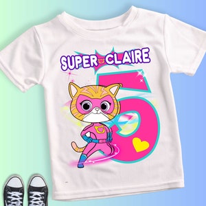 Super Kit Inspired Birthday T Shirt, Super Kit Party theme, Personalized shirt kids, Gift Birthday Shirt, family tees Custom -M KT05