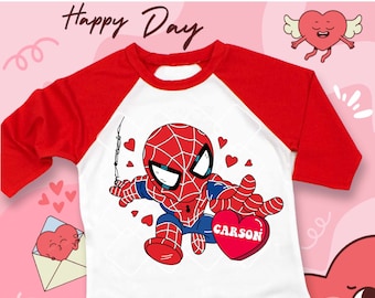 Spider Valentines Day T-shirt, Funny Spidey Valentine&#39;s Day T-shirt, Valentines Day Couple Matching Shirts, Cute valentine gift,Unisex shirt