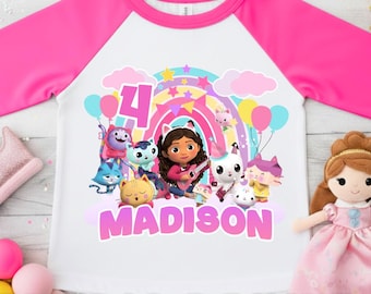 Inspirerad födelsedagsflicka-t-shirt, personlig temafesttröja HL44