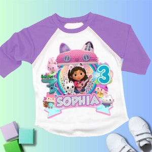 Dollhouse Inspired Birthday T Shirt, Gabbi’s Theme Party Shirt, Personalized shirt kids, Gift Birthday Shirt, family tees Custom DL07