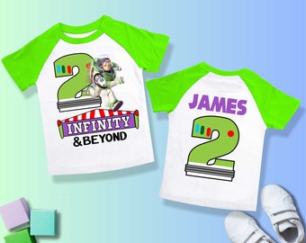 Camiseta de cumpleaños personalizada, fiesta temática espacial, camiseta raglán personalizada