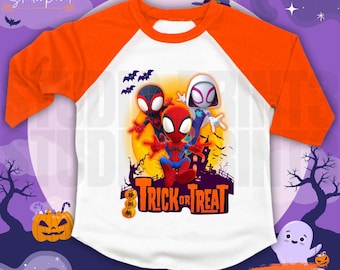 Personalized Spider Hallowen Shirt, Friends Theme Halloween, Family Tees IH17