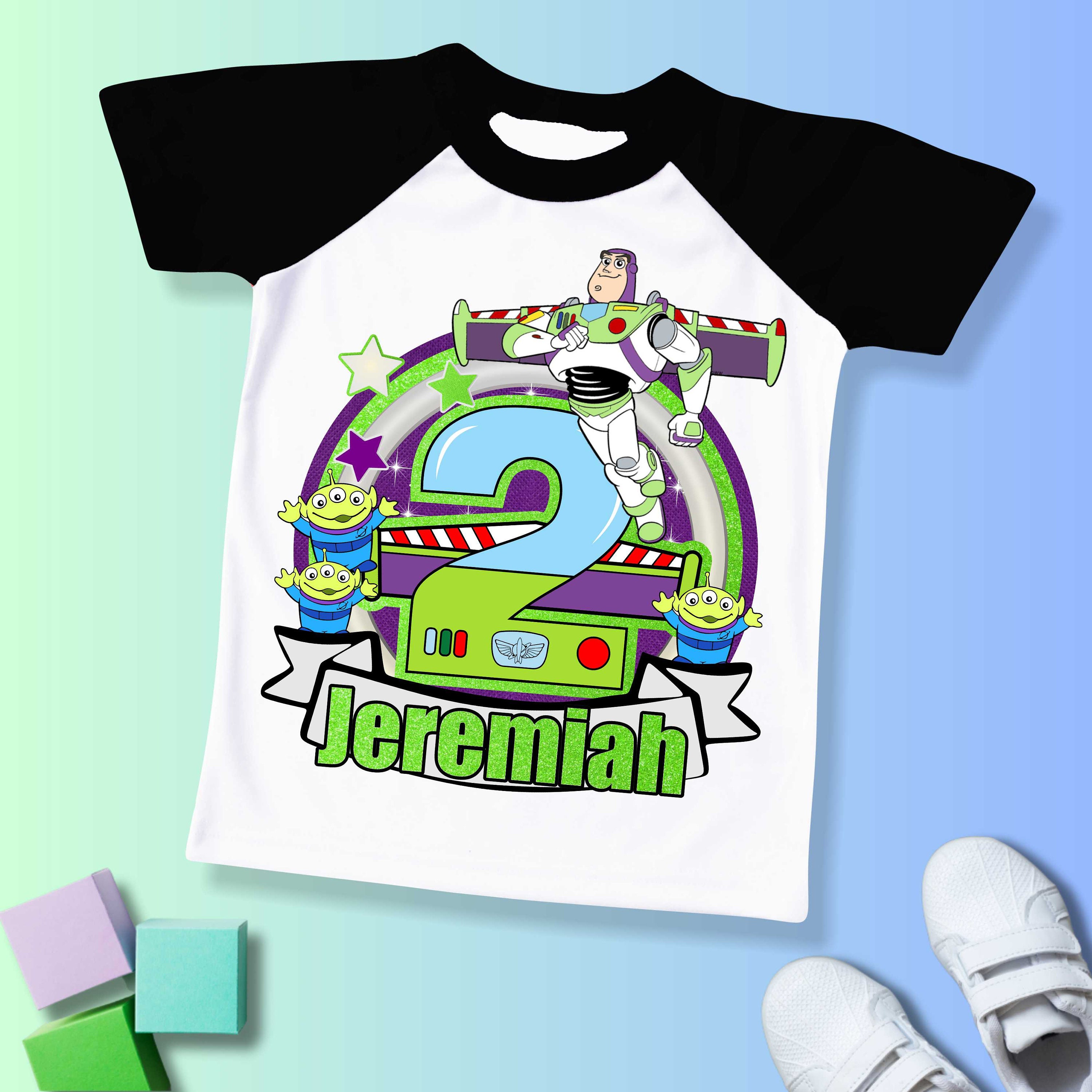 Discover Two Infinity  Birthday T Shirt,  theme Party, buzz lightyear Personalized shirt, Gift Birthday Shirt, family tees Custom