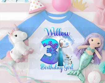 Personalized Princess Birthday T-Shirt, Party Theme KC12