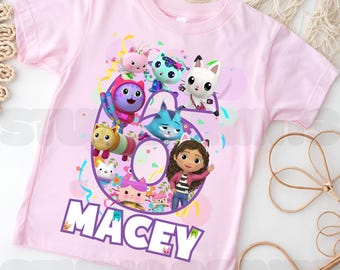 Inspired Birthday Girl T-Shirt, Personalized Kids Party Tee IG236
