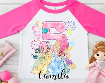 Personalized Princess Birthday Shirt, Custom Family Tees IG104