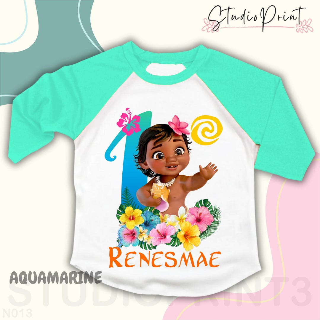 Baby Birthday T Shirt, Maui Party Shirt, Personalized Shirt Kids