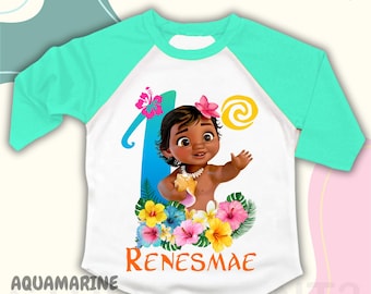 Camiseta personalizada para el primer cumpleaños de tu bebé, fiesta en Maui, camiseta familiar personalizada