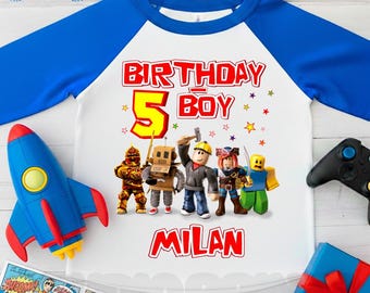 Personalized Game Birthday Raglan Shirt, Birthday Boy Party HL86