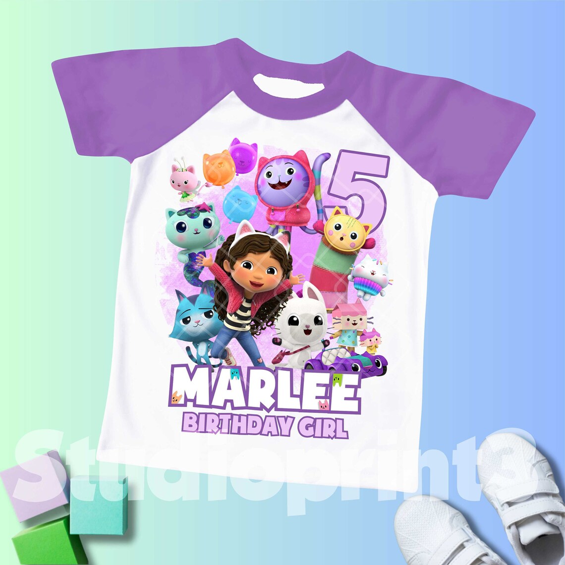 Inspired Birthday Girl T-shirt, Theme Party Shirt, Personalized Shirt ...