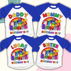 Number Inspired Birthday Shirt, 1-10 Number theme Party, Personalized birthday shirt, Gift Birthday Shirt, family tees Custom SC
