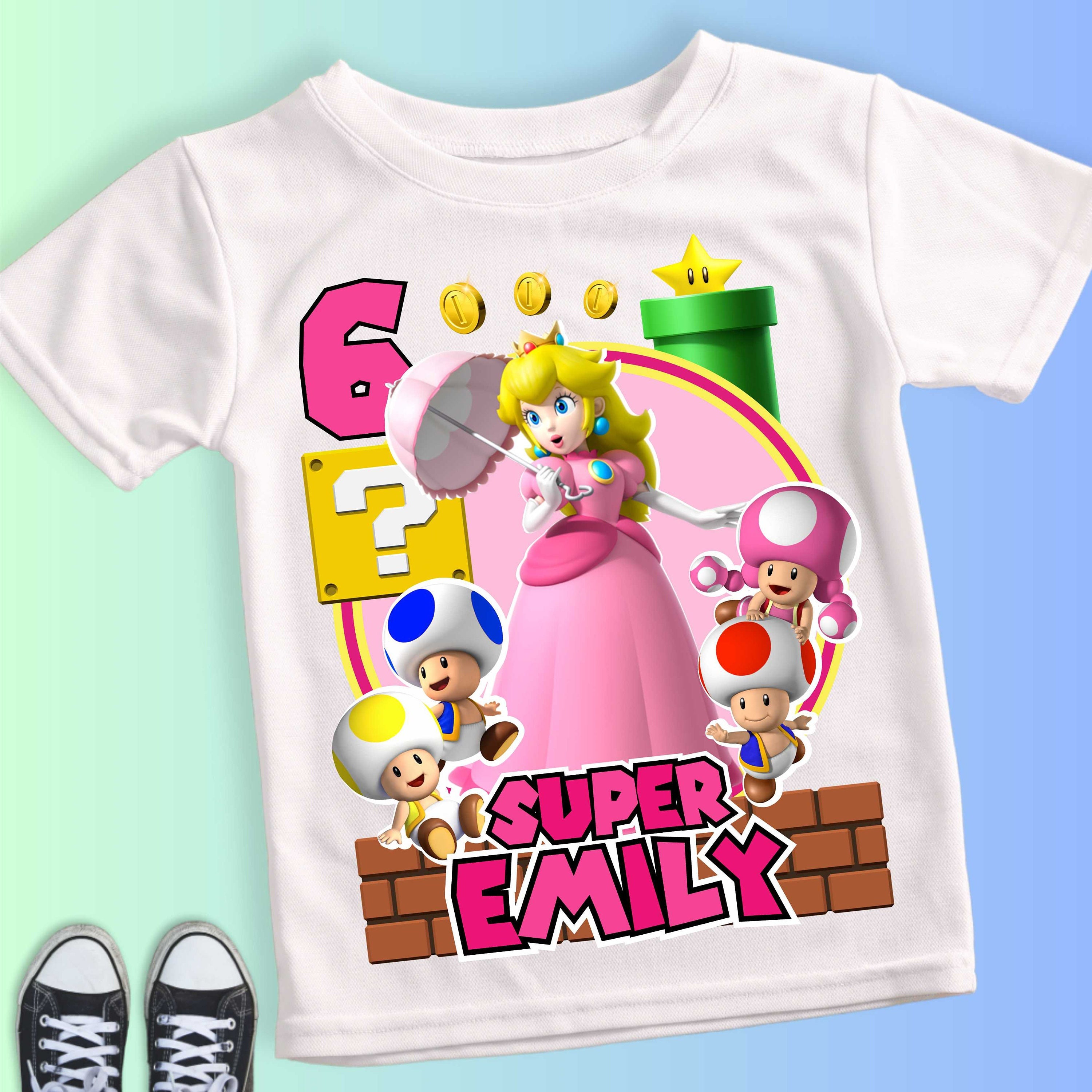Princess Peach Birthday T Shirt Super Gift Personalized Family