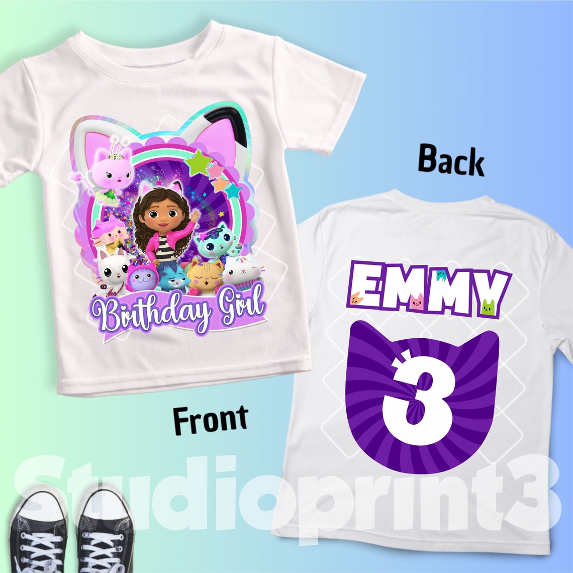 Inspired Birthday Girl T-shirt, Theme Party Shirt, Personalized Shirt ...