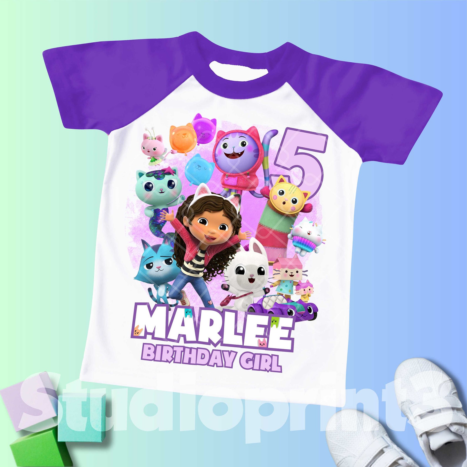 Inspired Birthday Girl T-shirt, Theme Party Shirt, Personalized Shirt ...