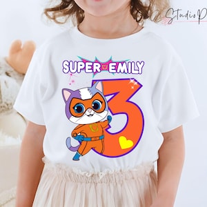 Super Kit Inspired Birthday T Shirt, Super Kit Party theme, Personalized shirt kids, Gift Birthday Shirt, family tees Custom -M KT07