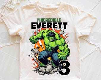 Personalized Superhero Birthday Shirt, Hero Theme Party IG290