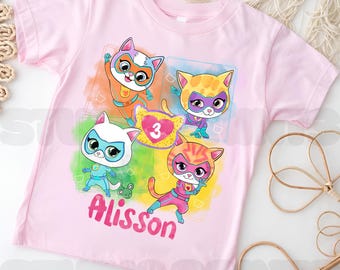 Inspired Birthday T Shirt, Super Party theme, Personalized shirt kids, Gift Birthday Shirt, family tees Custom IG301