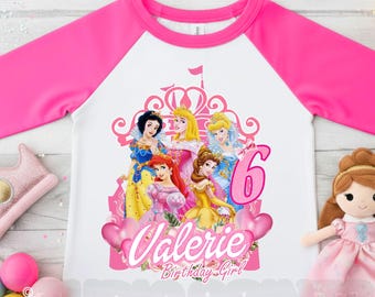 Personalized Princess Birthday Shirt, Custom Family Tees IG102