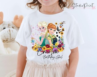 Personalisierte Prinzessin Birthday T-Shirt, Party Thema