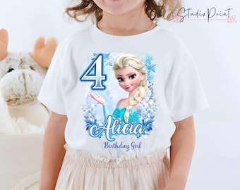 Spersonalizowana koszulka urodzinowa z motywem księżniczki, FR18