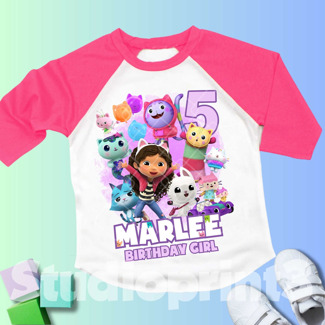 Inspired Birthday Girl T-shirt, Theme Party Shirt, Personalized Shirt ...