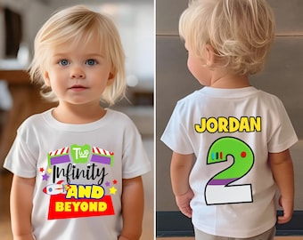 Two Infinity Birthday Shirt, Personalized Family Tees
