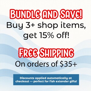 Buy 3+ items from the shop and get 15% off! Free Shipping for orders over $35.

Discounts applied automatically at checkout.