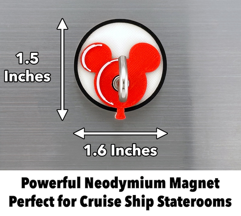 Magnetic Cruise Hook – Fish Extender Gift, Balloon Door Magnet, Disney Lanyard Holder image 4