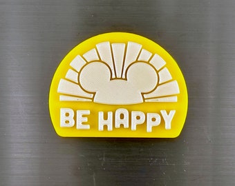 Be Happy Magnet - Bring a bit of magic to your home with this adorable magnet!